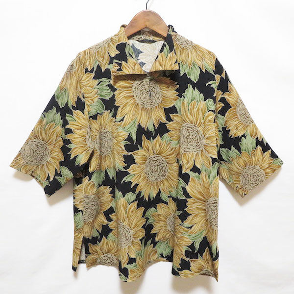 ひまわりがゴージャスで華やか 詩仙堂のブラウスを買取しました