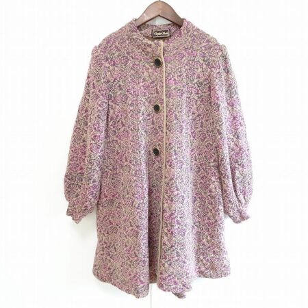 ピンクと袖の絞りが可愛い 斉藤都世子のコートを買取しました