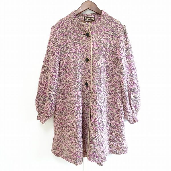 ピンクと袖の絞りが可愛い 斉藤都世子のコートを買取しました