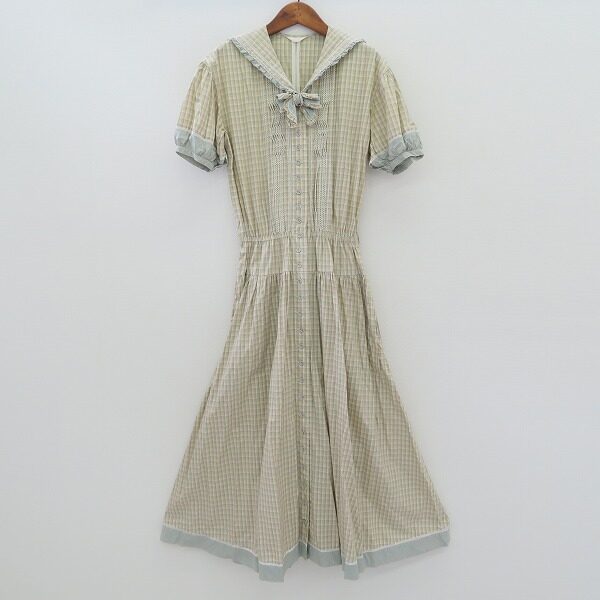 【ピンクハウス】大胆過ぎないチェックが素敵 ワンピースを買取しました