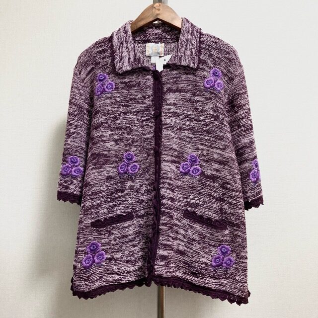出張買取したロイヤルアルパカのジャケットです!紫色のバランスがいい感じ