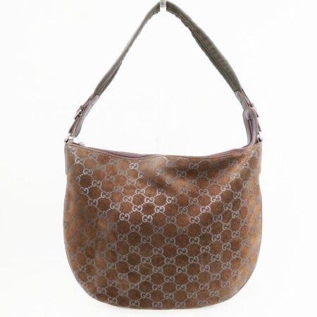 スエード調×光沢感もある グッチのショルダーバッグを買取しました