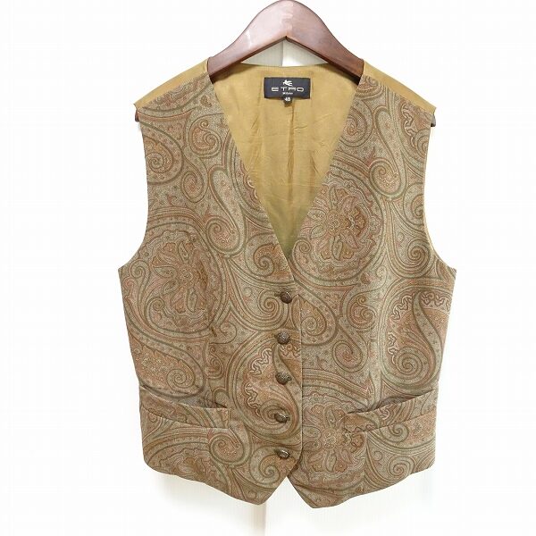 適度なペイズリー柄がいい感じ エトロのジレを買取しました