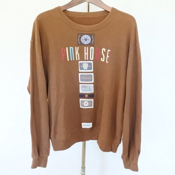 安定感のあるブラウン ピンクハウスのトレーナーを買取しました