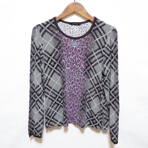 ヒョウ柄×チェックでもくどくない｜伊太利屋のカットソーを買取しました