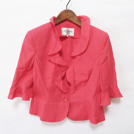 フリルとピンクのバランスがさすが！ジュンアシダのジャケットを買取しました