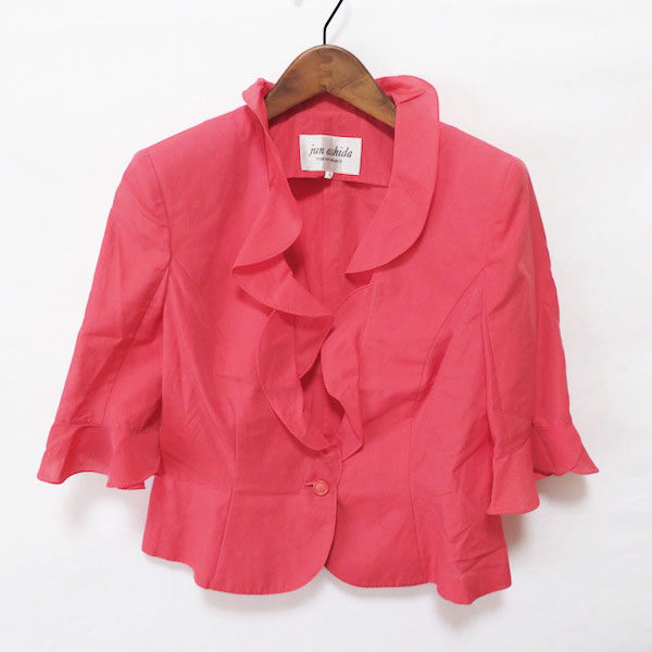フリルとピンクのバランスがさすが!ジュンアシダのジャケットを買取しました
