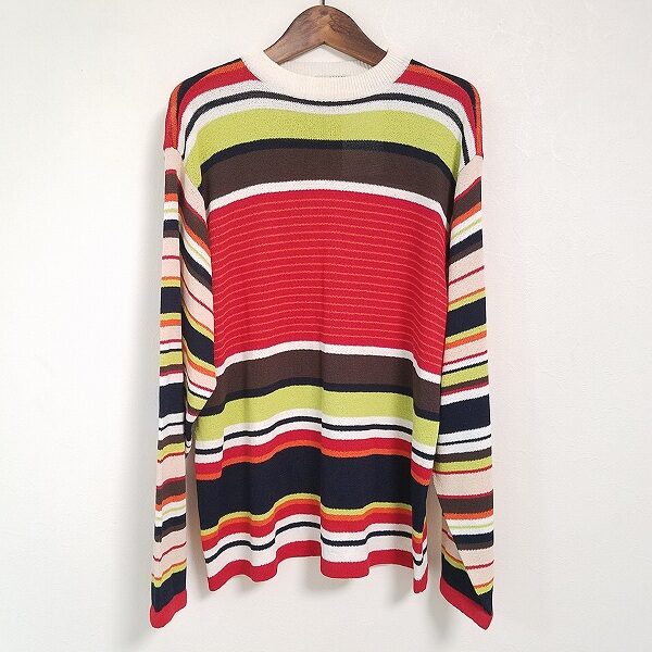 目が覚めるようなボーダーが素敵 ミエコウエサコのセーターを買取しました