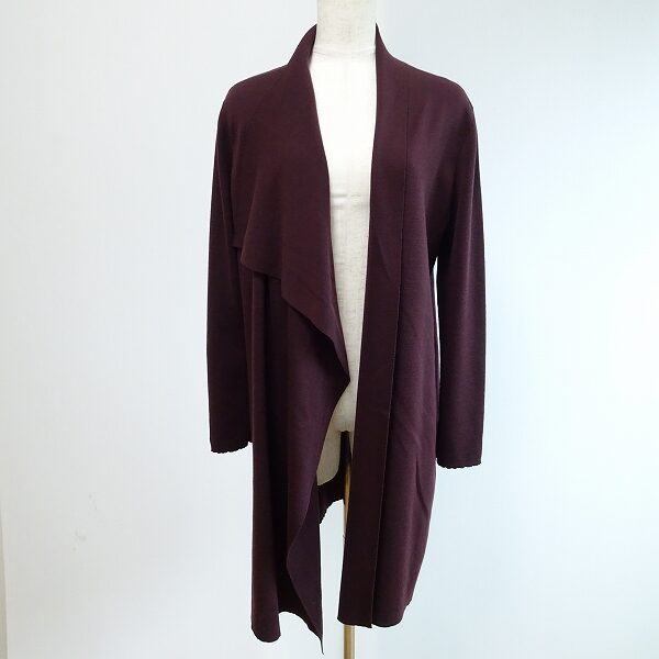 【アクリス】えんじ色が素敵なロングカーディガンを買取しました！
