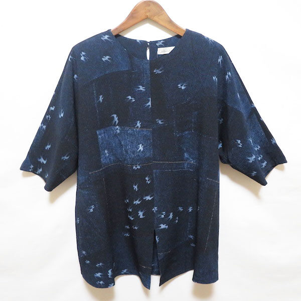 デニム風で優雅に|詩仙堂のチュニックを出張買取しました