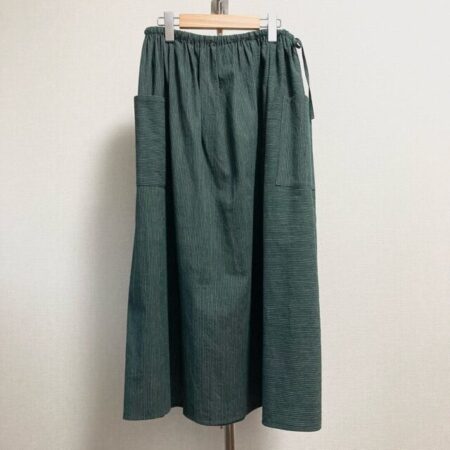 緑×白ストライプが決めて ヨーガンレールのスカートを買取しました