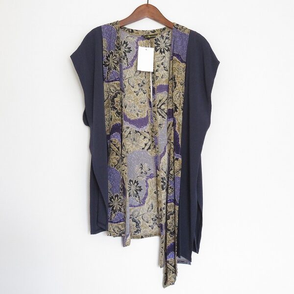 静けさ宿る花柄に魅了される 詩仙堂のジレを買取しました