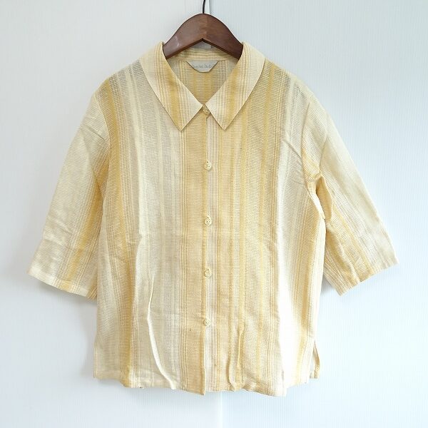 涼しいストライプが決めて イズクラアキヒコのブラウスを買取しました