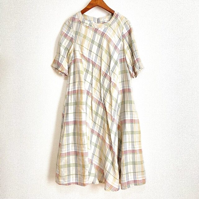 ティービーセンソユニコのワンピースを買取しました|柔らかいチェック柄で癒しを