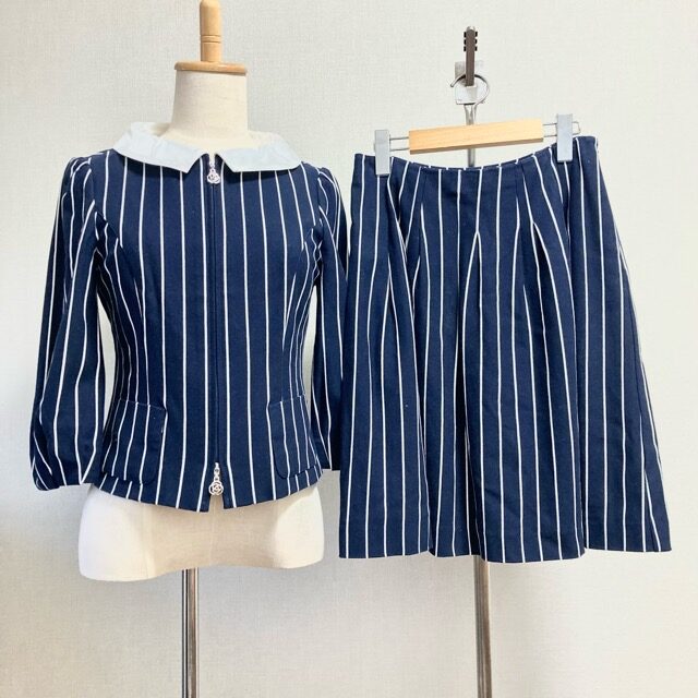 くっきりストライプが清々しい エムズグレイシーのセットアップを買取しました