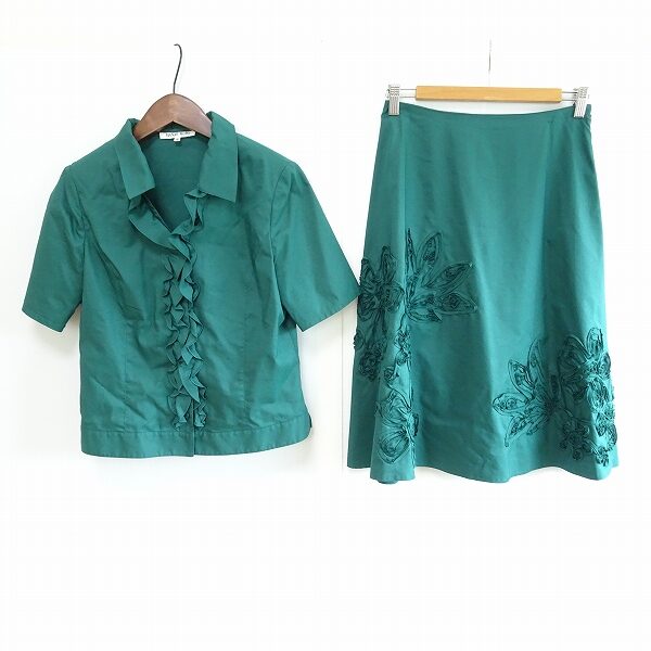 ハナエモリ 鮮やかグリーンのセットアップを買取しました