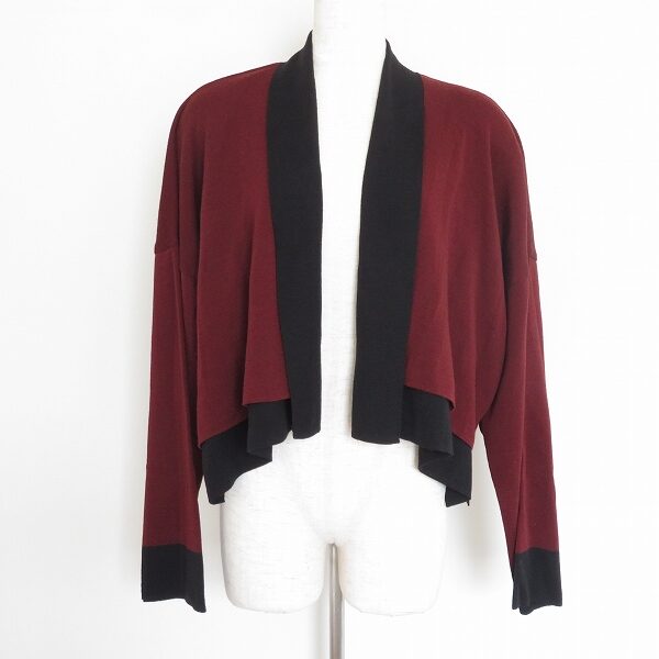 茶色と黒の落ち着きが優美 ヒロココシノのカーディガンを買取しました