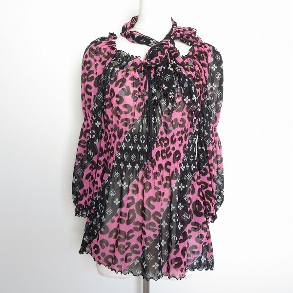 ピンクと黒のカッコ可愛い雰囲気がいい 伊太利屋のチュニックを買取しました