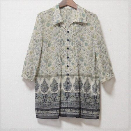 ボタニカル柄が可愛い レリアンのブラウスを買取しました