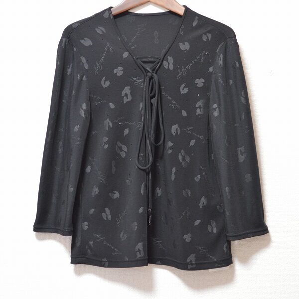 黒×ヒョウ柄でクラシックビューティに!伊太利屋のカットソーを買取しました