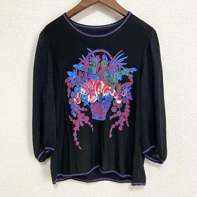 花かご柄が美しい｜伊太利屋カットソーを買取しました
