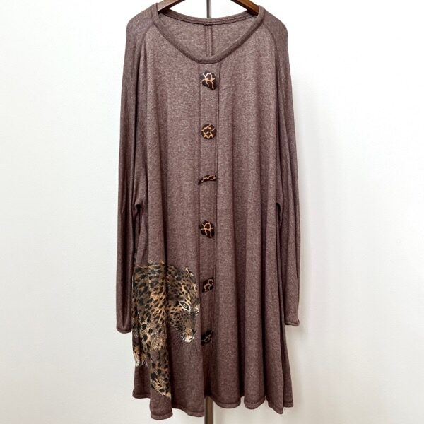 バランスのいい豹モチーフがたまらない 伊太利屋のチュニックを買取しました