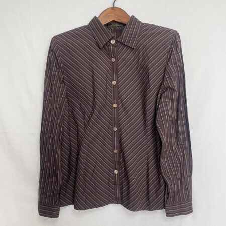 くっきりした色味とストライプが残る レリアンのブラウスを買取しました