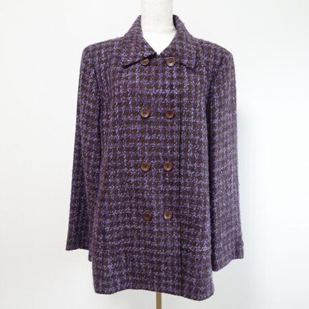 紫ベースのツイードがたまらない レリアンのジャケットを買取しました