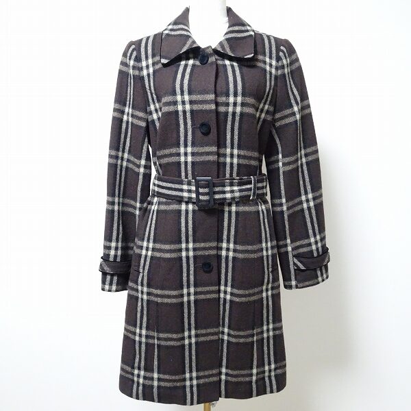 はっきりチェックが可愛い レリアンのコートを買取しました