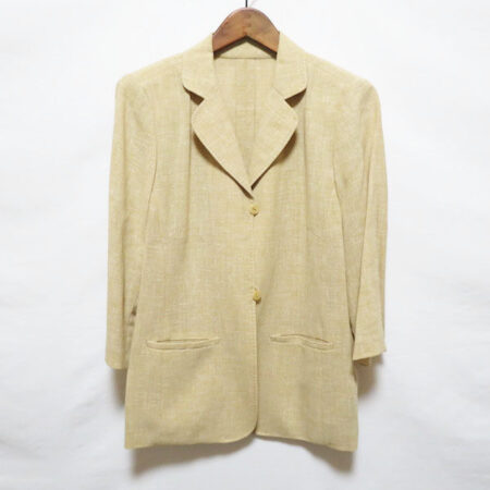 ベージュ×麻がしなやか レリアンのジャケットを買取しました