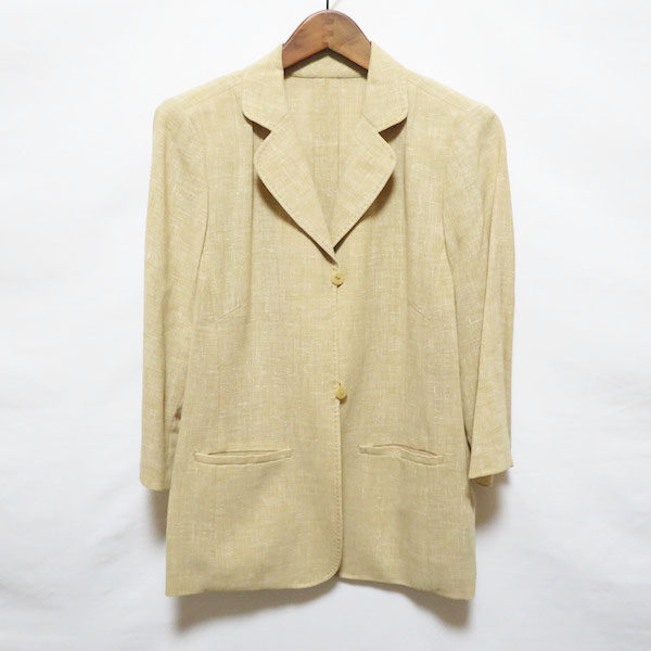 ベージュ×麻がしなやか レリアンのジャケットを買取しました