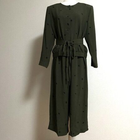 カーキの深み大人の雰囲気に 詩仙堂のベルト付きセットアップを買取しました！