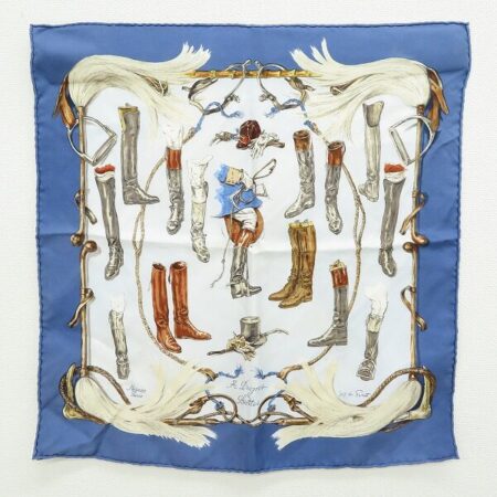 エルメスのスカーフを買取しました｜青ベースでシックに