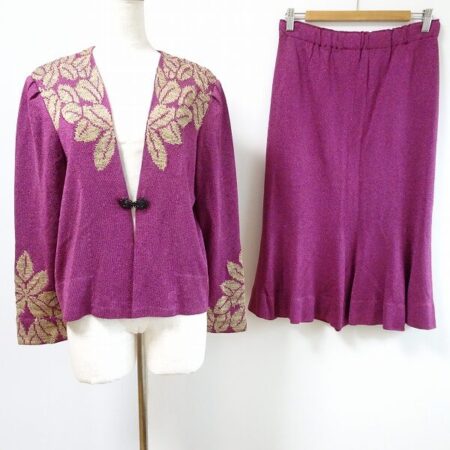 ゴージャス紫にうっとり 斉藤都世子のセットアップを買取しました