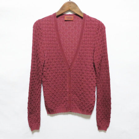 赤色で程よくまとまる ミッソーニのカーディガンを買取しました！