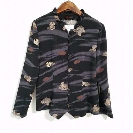 詩仙堂のフリルブラウスを買取！流れるような和柄がコーデのポイントに