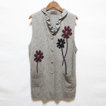 斉藤都世子のベストを買取しました｜あっさりお花が可愛い