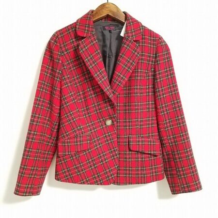 ユキトリイのジャケットを買取しました｜赤チェックと金ボタンがマッチ