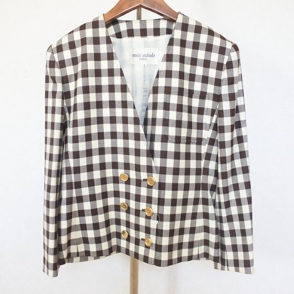 チェックのくっきり感がいい ミスアシダのジャケットを買取しました