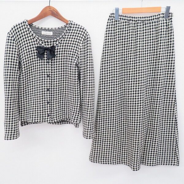 千鳥格子が愛らしい カネコイサオのセットアップを買取しました