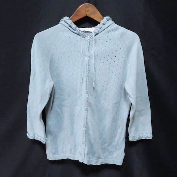 水色でしっとり綺麗 ピンクハウスのカーディガンを買取しました