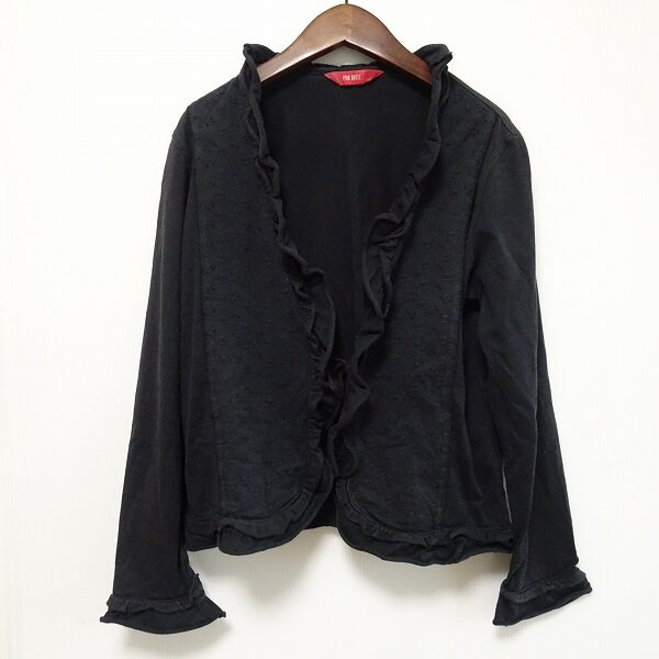 ピンクハウスの黒色カーディガンを買取しました|クール可愛い印象に