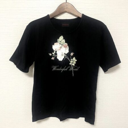 ワンダフルワールドのカットソーを買取しました｜黒×お花が美しすぎる