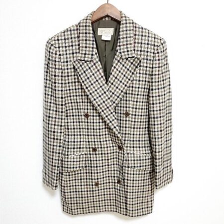 締りのあるチェックがまたいい グッチのジャケットを買取しました。