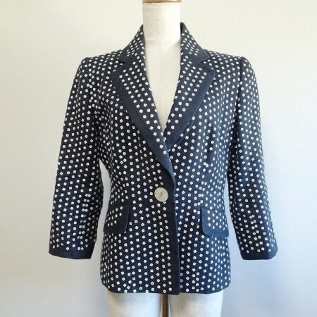 パイピングとスパンコールがいい イネスのジャケットを買取しました