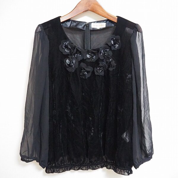 シースルーとベロアがありそうでない ユキトリイのカットソーを買取しました