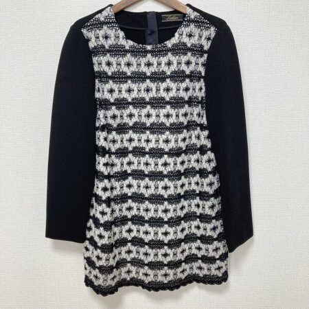 白×黒×カギ編みが可愛い レリアンのチュニックを買取しました
