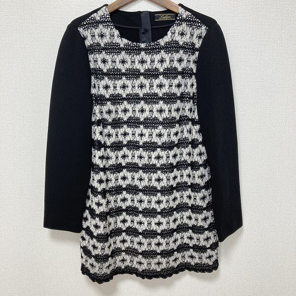 白×黒×カギ編みが可愛い レリアンのチュニックを買取しました