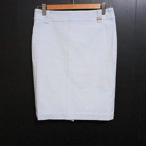 サッカー地×ストライプで軽やかに グッチのスカートを買取しました