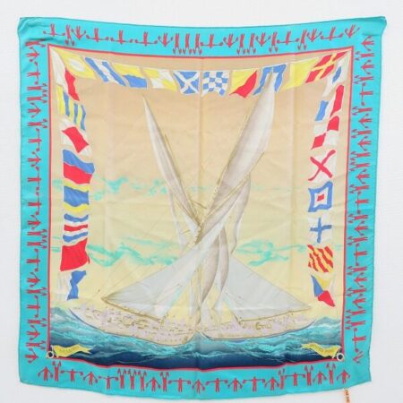 ヨットの爽やかさがいい エルメスのスカーフを買取しました